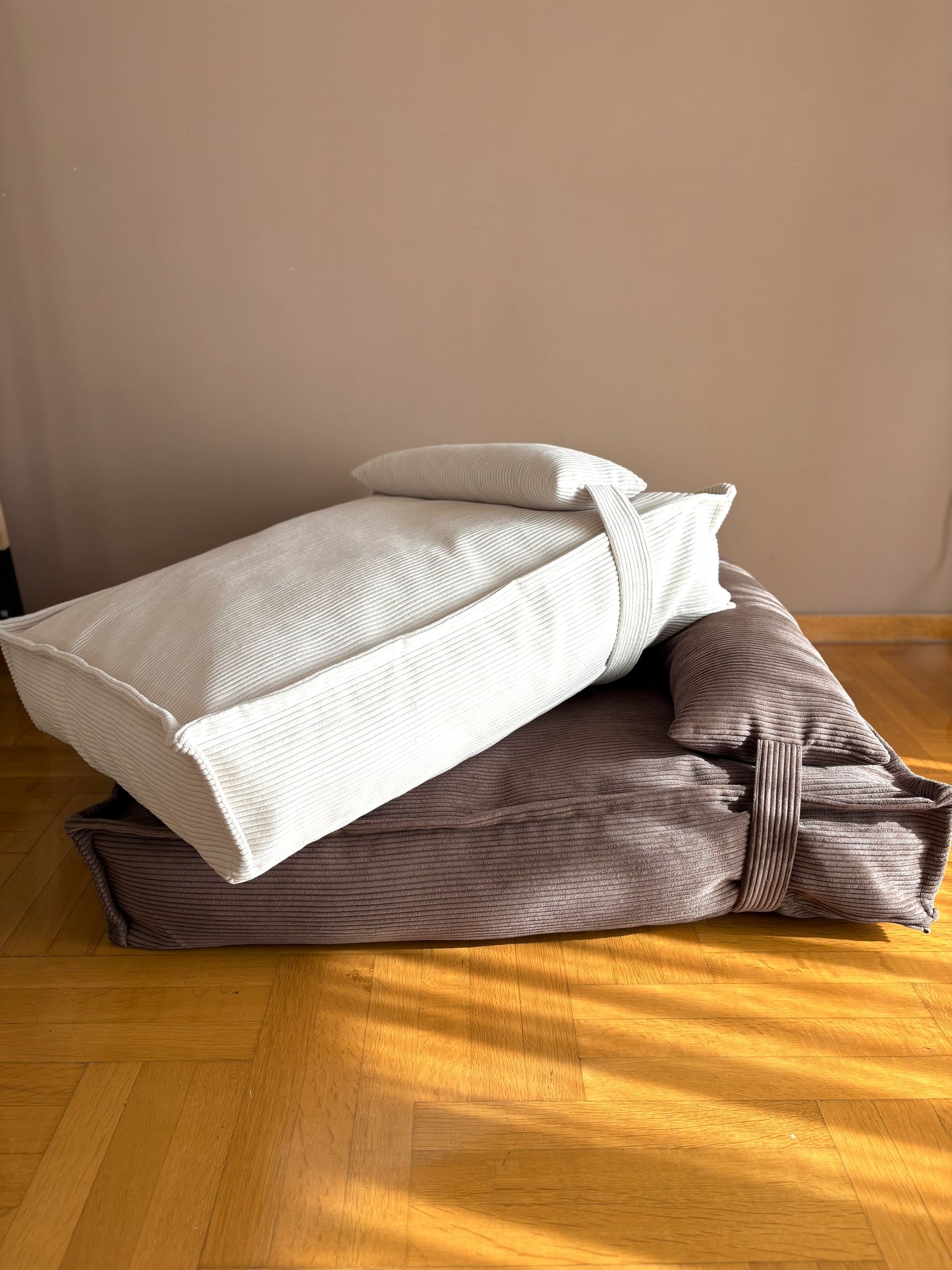 Brown Corduroy Dog Bed