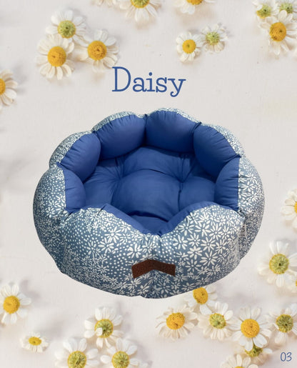 Dog Bed - Daisy-Bluebell Sky