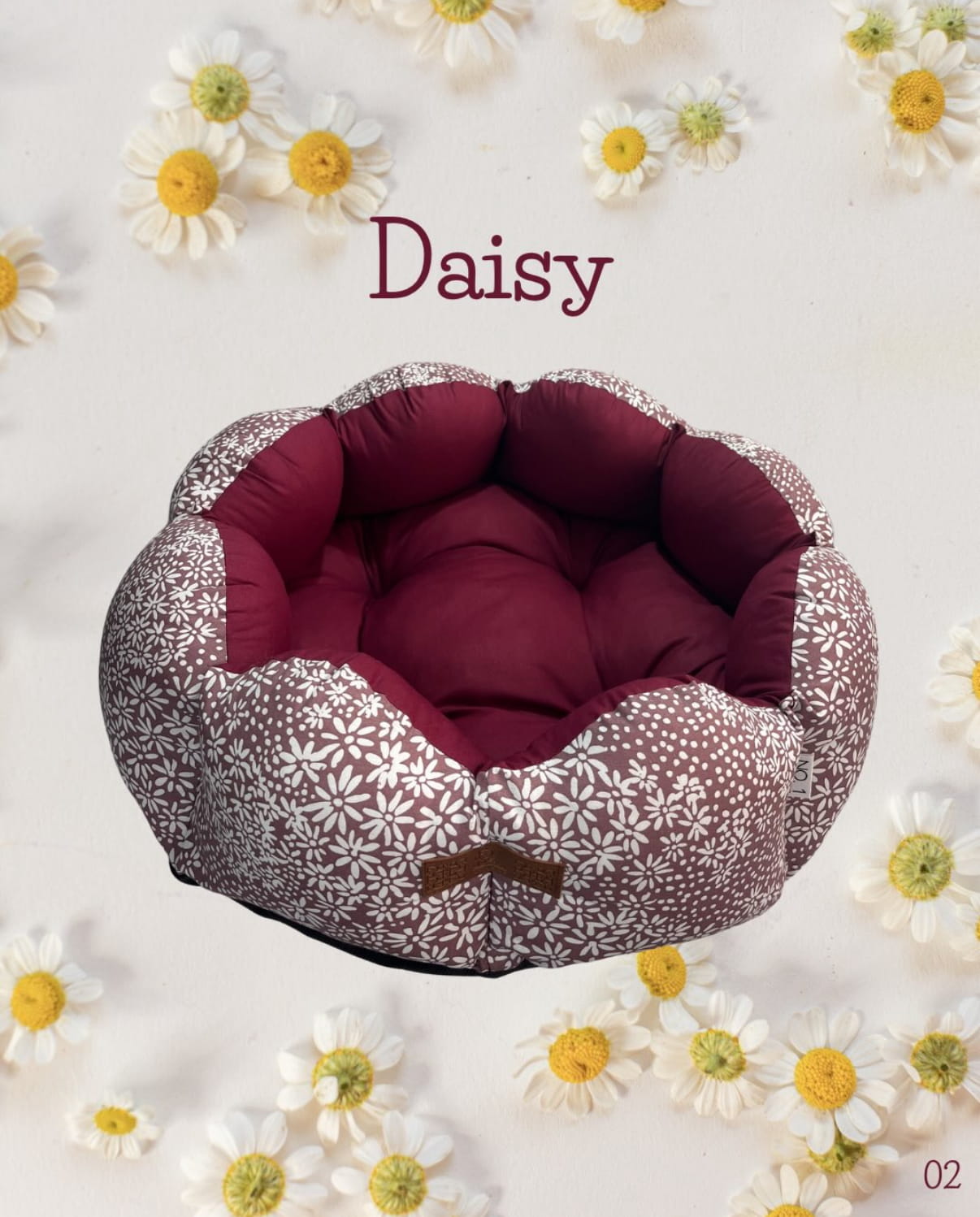 Dog Bed - Daisy – Berry Blossom