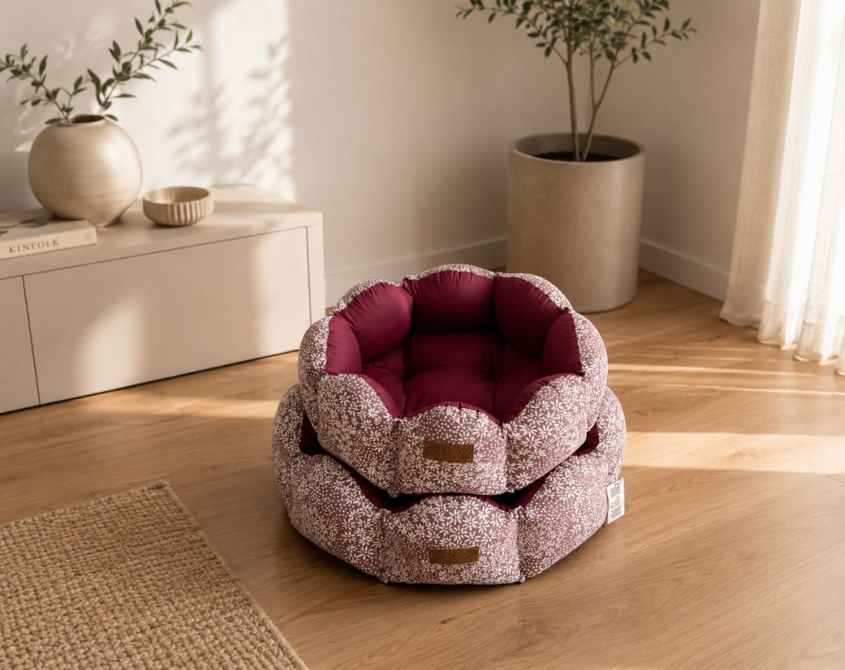 Dog Bed - Daisy – Berry Blossom