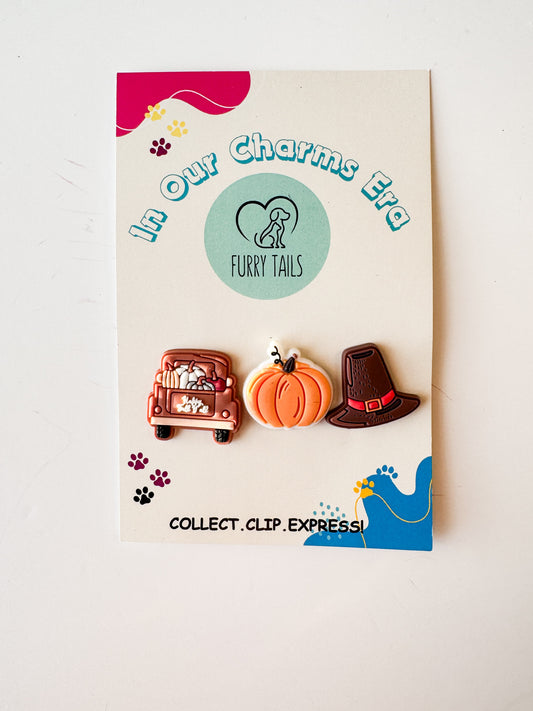 Triplet Charm Set - "Spooky Autumn"