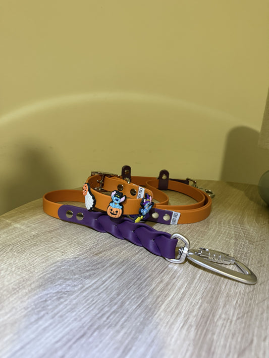 Biothane Handsfree Leash - Autumn Orchid- Bleed Knot