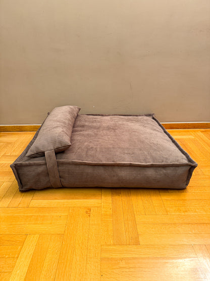 Brown Corduroy Dog Bed