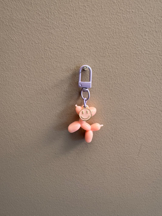 Balloon Dog Charm - Peach