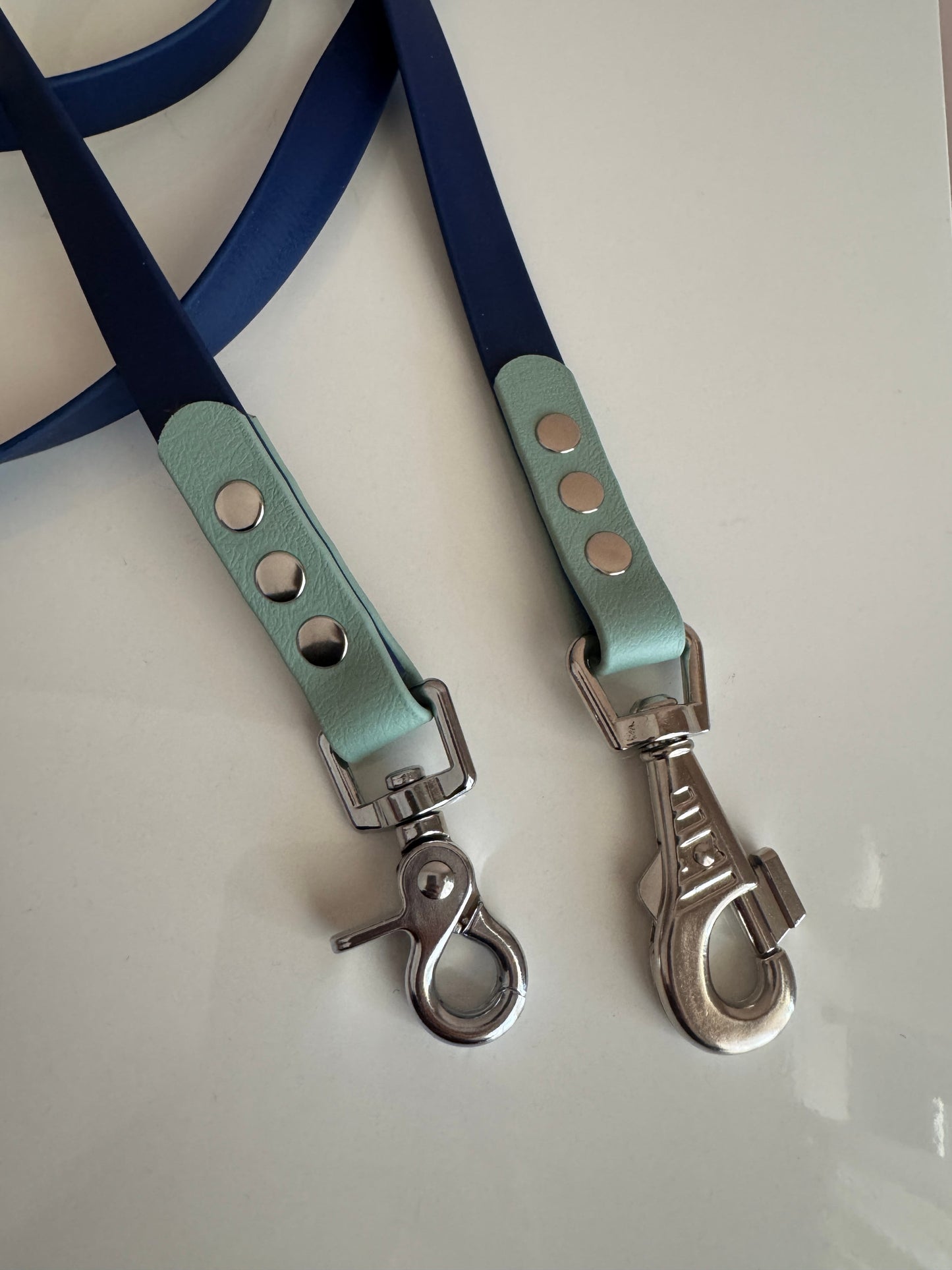 Ροζ & Κίτρινο Handsfree Biothane Λουρί 