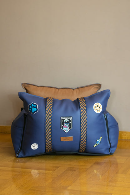 Luxury Dog Car Seat / Travel Bed - "Space Explorer"