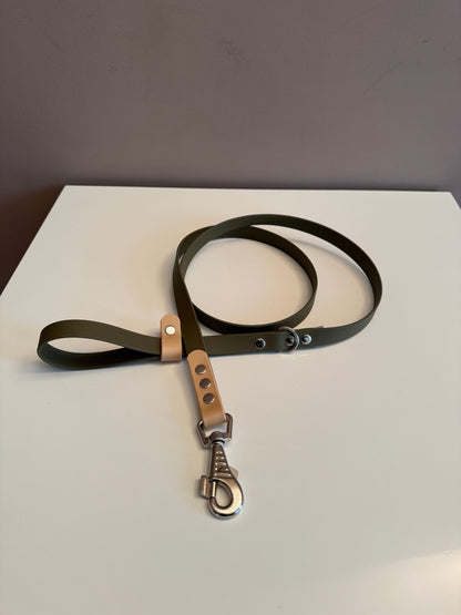 Βiothane Leash -  Golden Olive