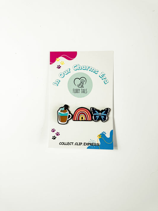 Triplet Charm Set - "Grab a Coffee and Stay Calm"