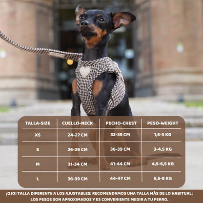 Houndstooth Step-In Harness