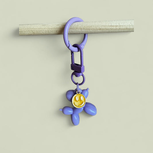 Balloon Dog Charm - Purple