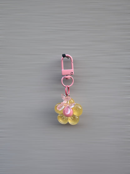 Bubbly Flower Charm - Yellow
