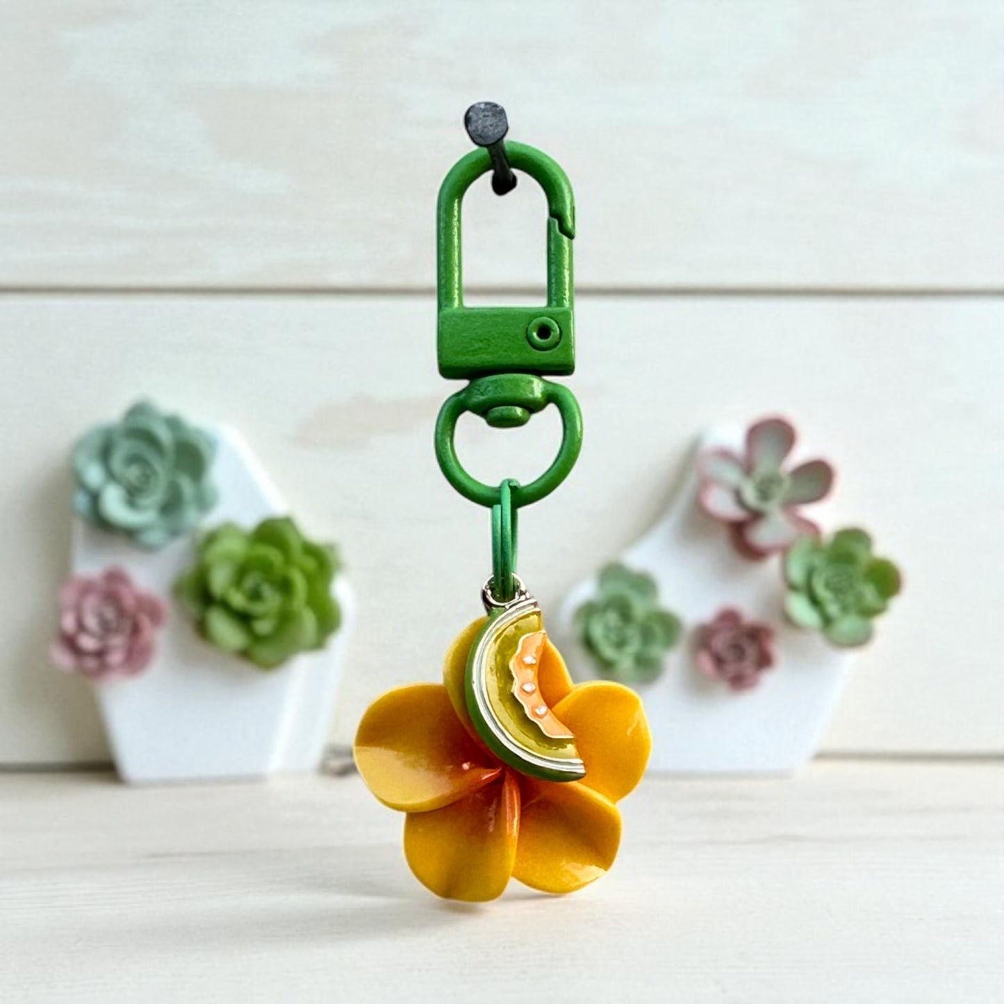 Tropical Flower Charm - Yellow