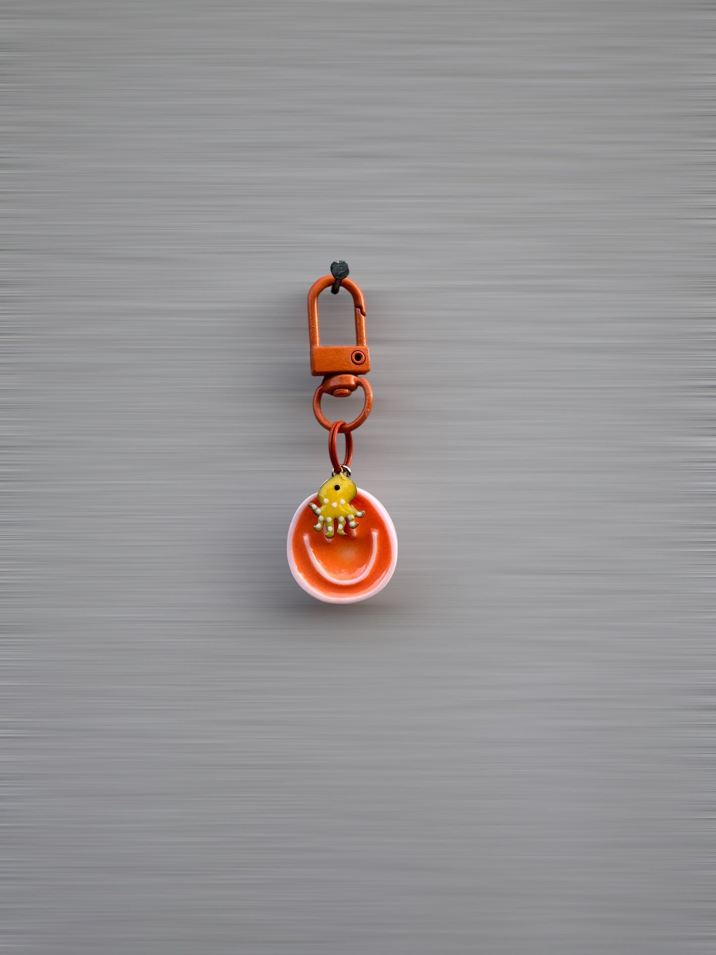 Smiley Face Charm - Orange