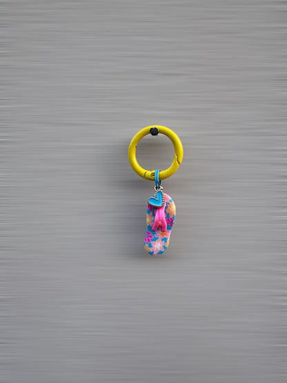 Flip-Flop Charm - Blue heart
