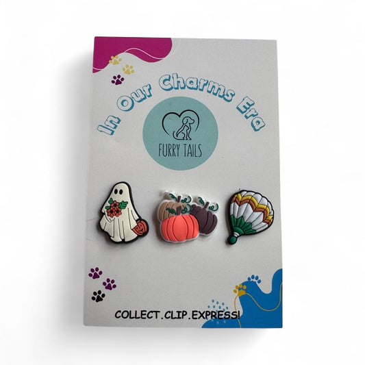 Triplet Charm Set - "Pumpkin Season"