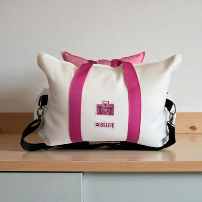 Luxury Dog Car Seat / Travel Bag  - "Cotton  Candy"