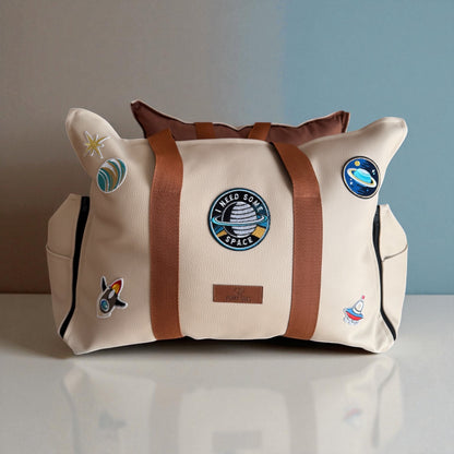 LUXURY DOG CAR SEAT / TRAVEL BAG - "COTTON CANDY"