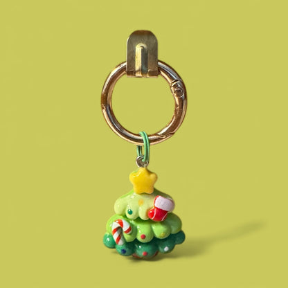 Christmas Tree Clip-on Charm - Green