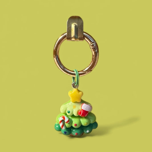 Christmas Tree Clip-on Charm - Green