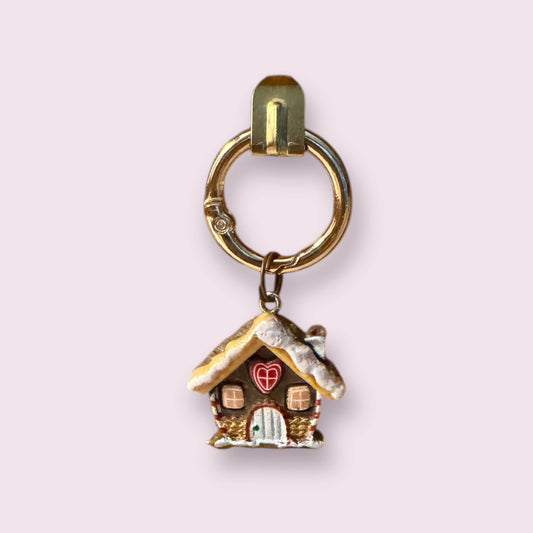 Wood House Clip-on Charm
