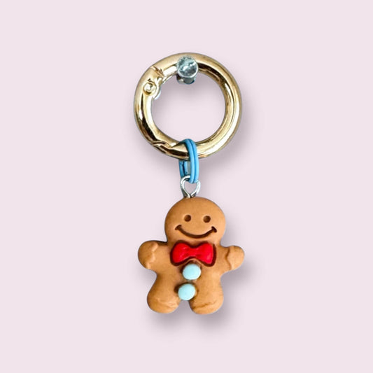 Gingerbread Man  Clip-on Charm