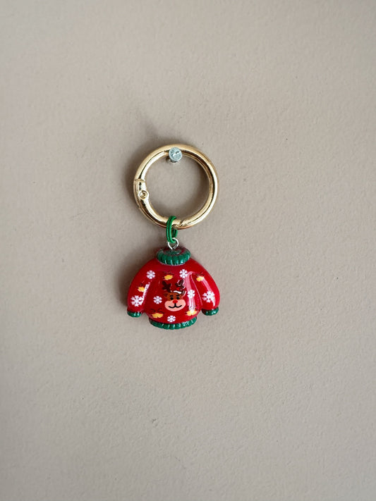 Reindeer Jumper  Clip-on Charm
