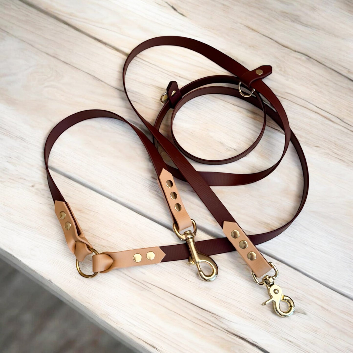 Biothane Handsfree Leash - Mocha Luxe